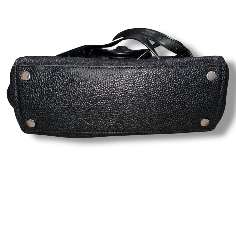 Michael Kors Black Leather Mini Backpack‎ Studded Convertible Bag Purse - Picture 7 of 7